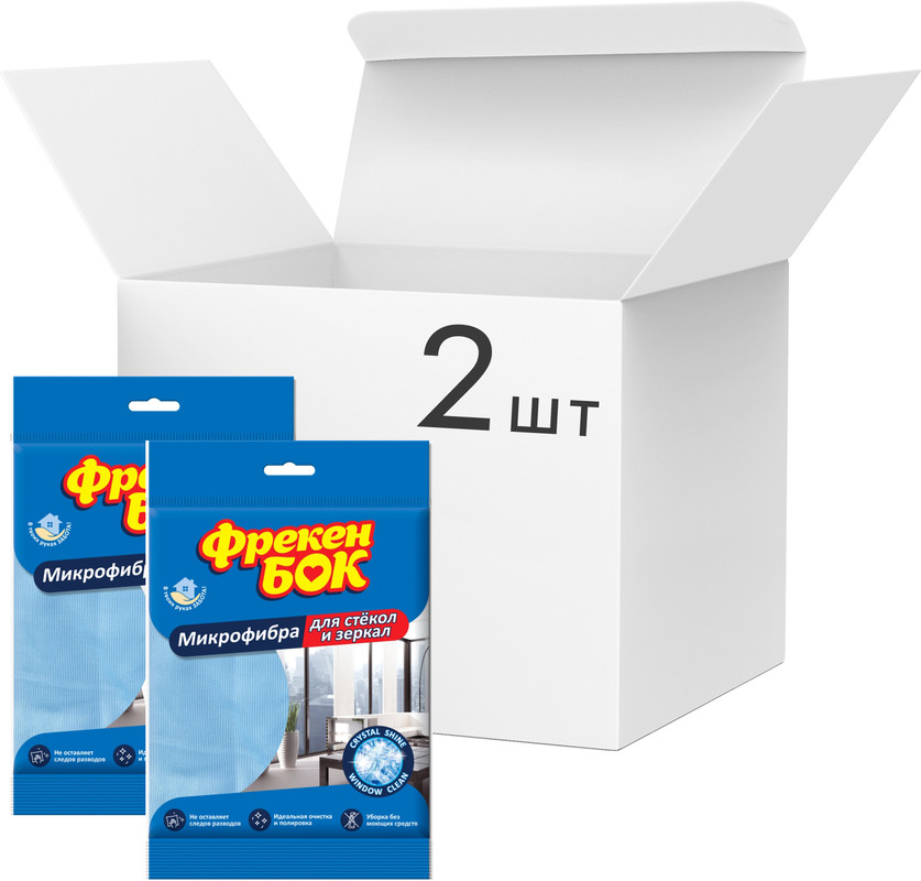 Серветка ФРЕКЕН БОК з мікрофібри для стекол і дзеркал 1 шт (18300280)